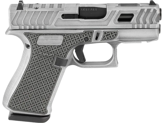 Glock 43X Hoth 9mm Luger Pistol 3.41" Barrel 10+1 Round Gray Cerakote Slide Black/Gray Grip Gray Cerakote Frame Shark Coast Tactical Greasy Cut Slide