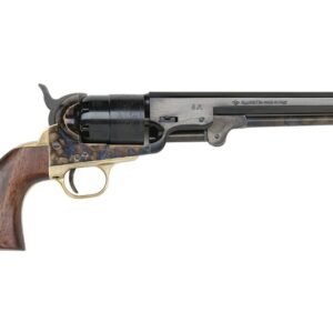 Traditions 1851 Navy Redi-Pack Black Powder Revolver 44 Caliber 7.5" Blued Barrel Steel Frame Walnut Grip