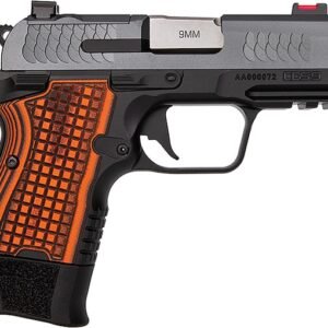 Kimber CDS9 9mm Luger Pistol 3.64" Threaded Barrel 15+1 Round Gray Slide Orange/Black Grip Black Frame