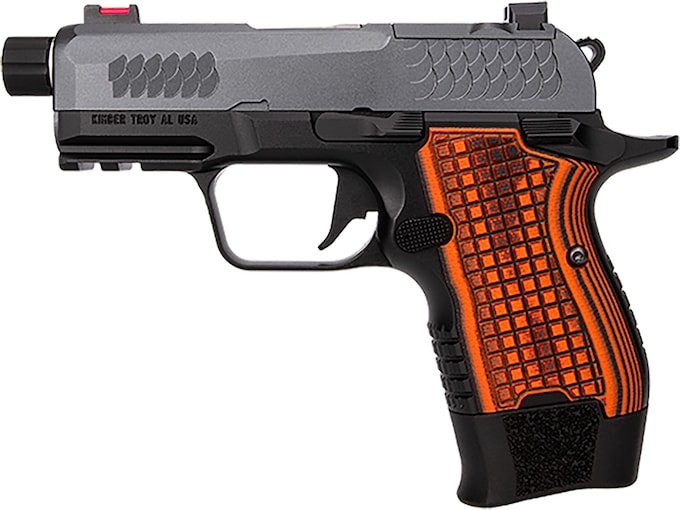 Kimber CDS9 9mm Luger Pistol 3.64" Threaded Barrel 15+1 Round Gray Slide Orange/Black Grip Black Frame - Image 2